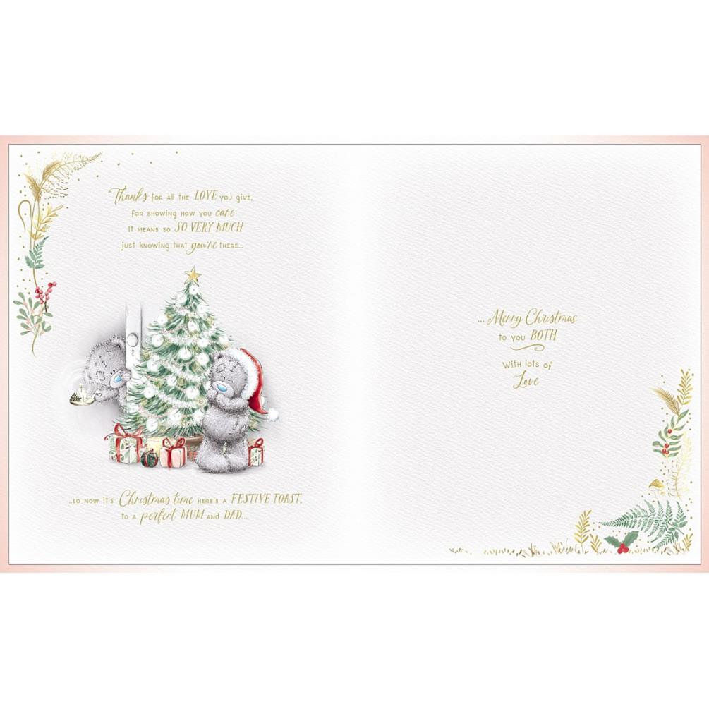 Mum & Dad Handmade Me to You Bear Christmas Card Extra Image 1